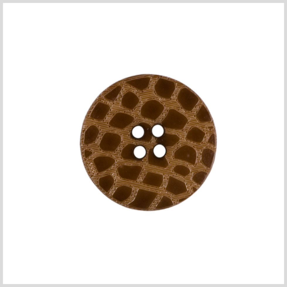 Brown Plastic Button - 36L/23mm