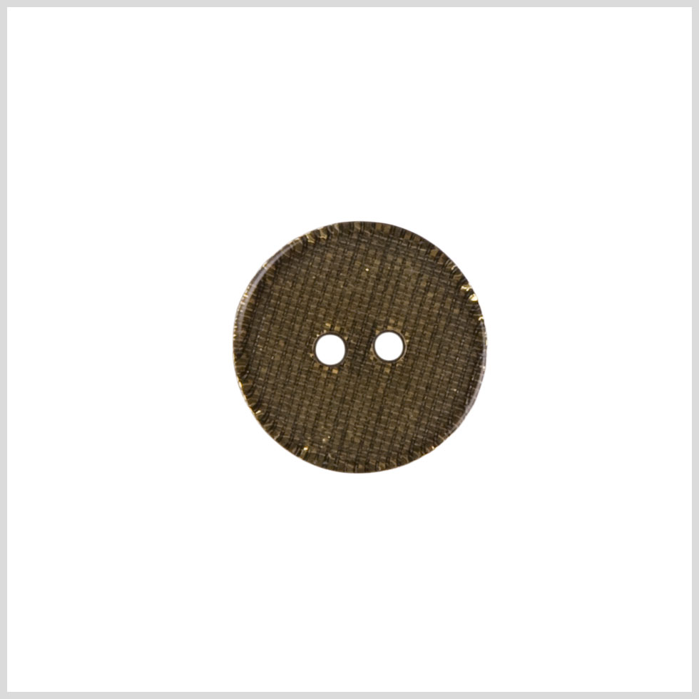 Gold Plastic Button - 20L/12.5mm