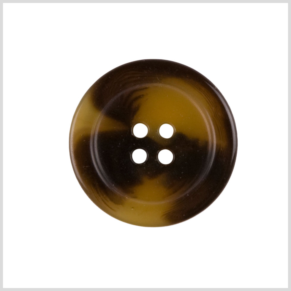 Tortoise Plastic Button - 28L/18mm