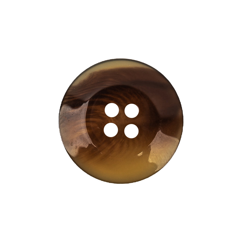 Tortoise Plastic Button - 33L/21mm