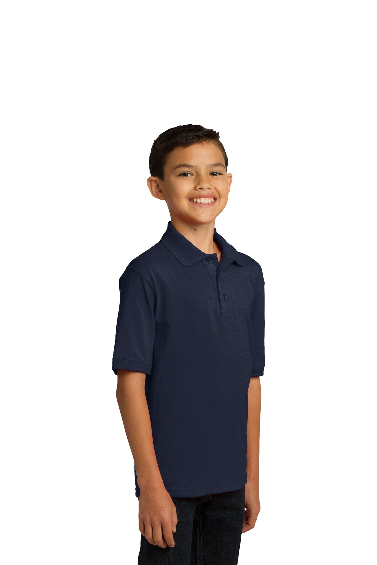 Youth Core Blend Jersey Knit Polo T-Shirt | RADYAN®