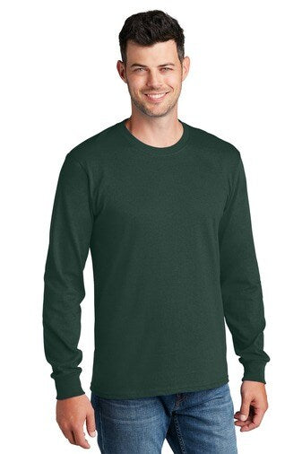 Port & Company® Crewneck Long Sleeve Core Cotton Tee