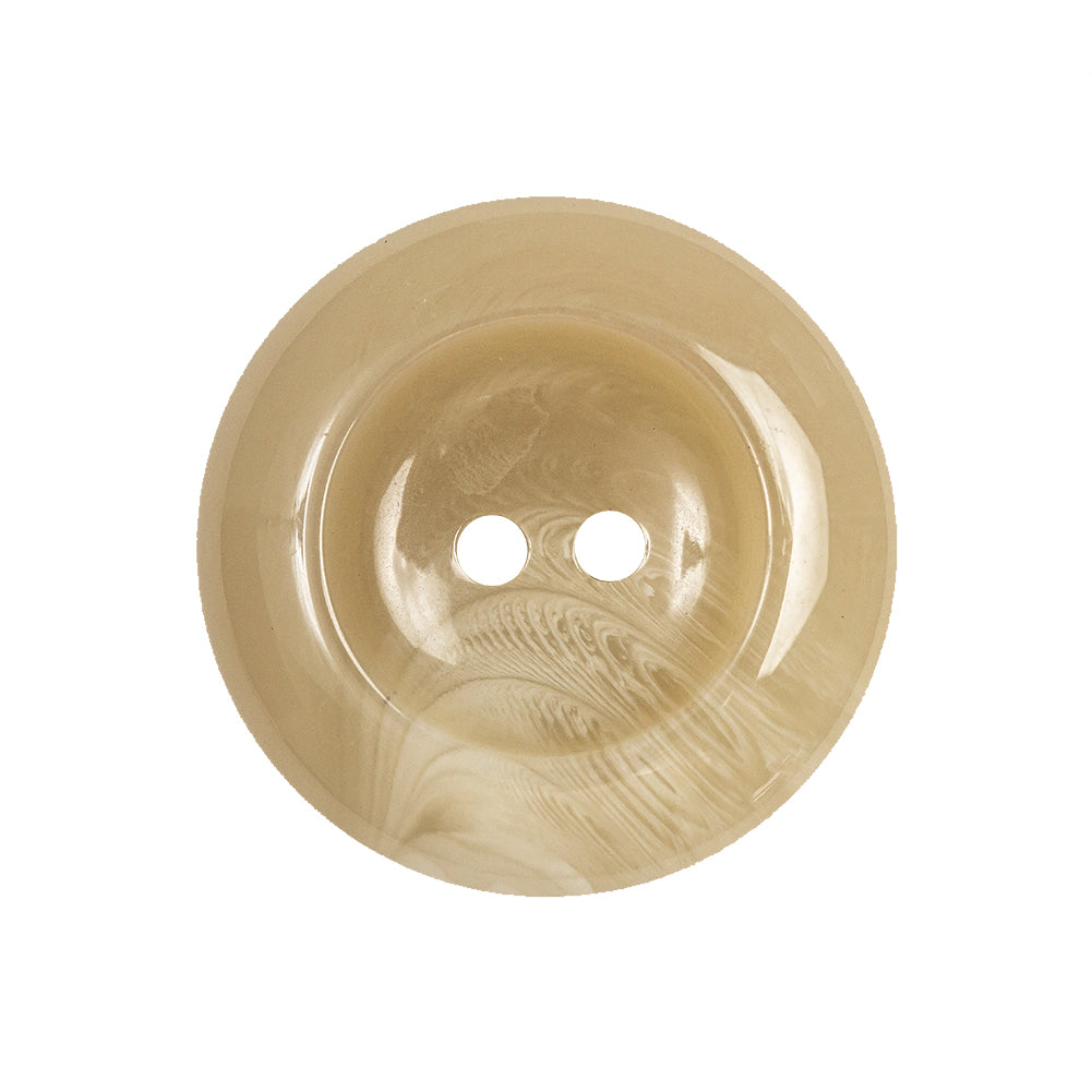Cocoon Marbled 2-Hole Tire-Shaped Rim Plastic Button - 40L/25.5mm
