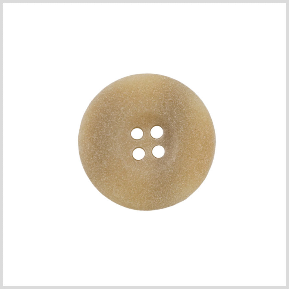 Ivory 4-Hole Plastic Button with Concaved Core - 32L/20MM
