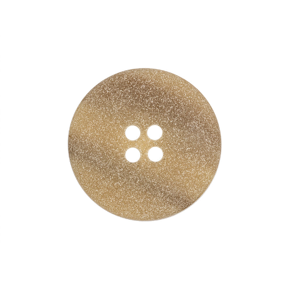 Parsnip Speckled 4-Hole Plastic Button - 36L/23mm