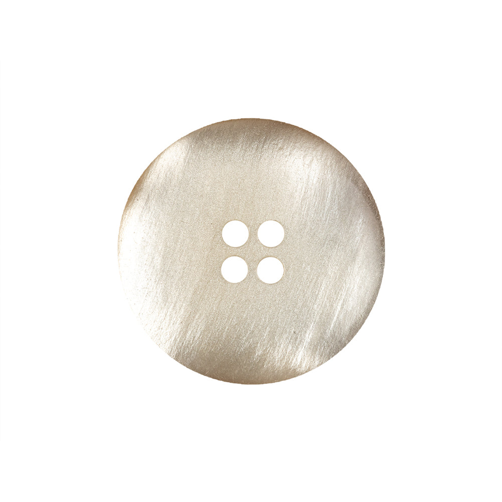 Gilded Pleasure Rimmed Ivory 4-Hole Shell Button - 36L/23mm