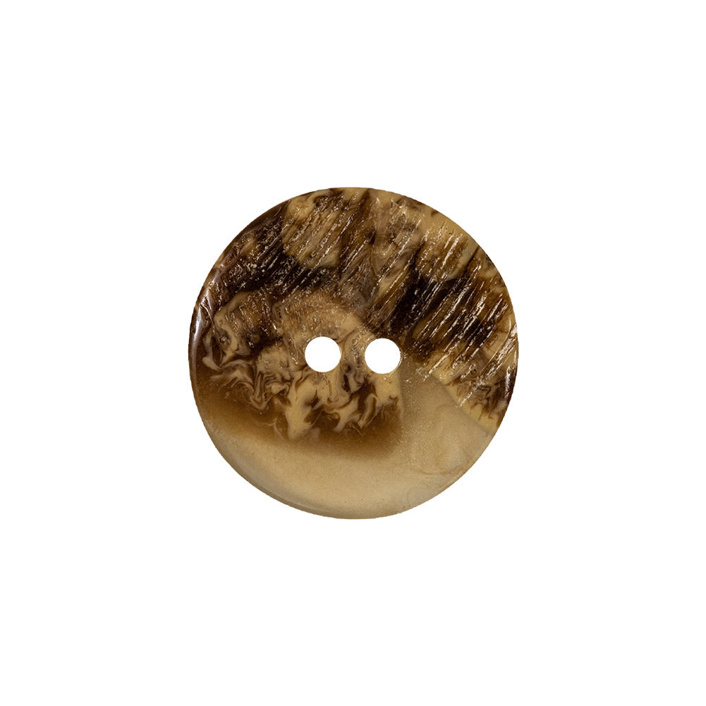 Biscuit and Coffee Abstract Two-Hole Plastic Button - 33L/21mm