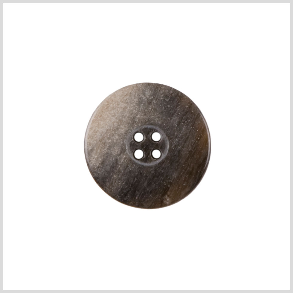 Plastic 4-Hole Button - 32L/20mm - Brown Faded Wood Grain