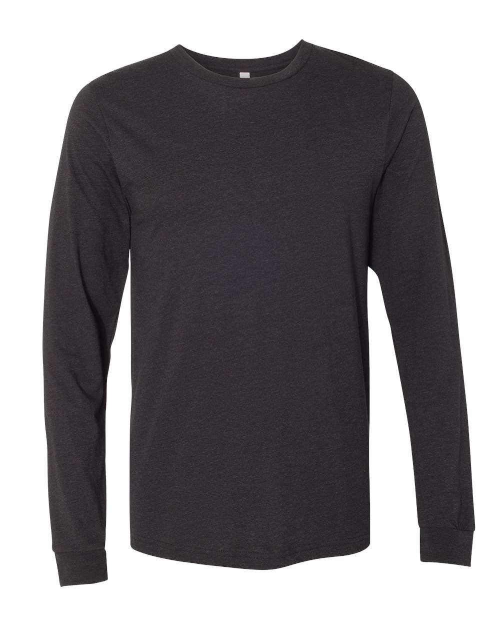BELLA + CANVAS® Heather CVC Crewneck Long Sleeve Tee