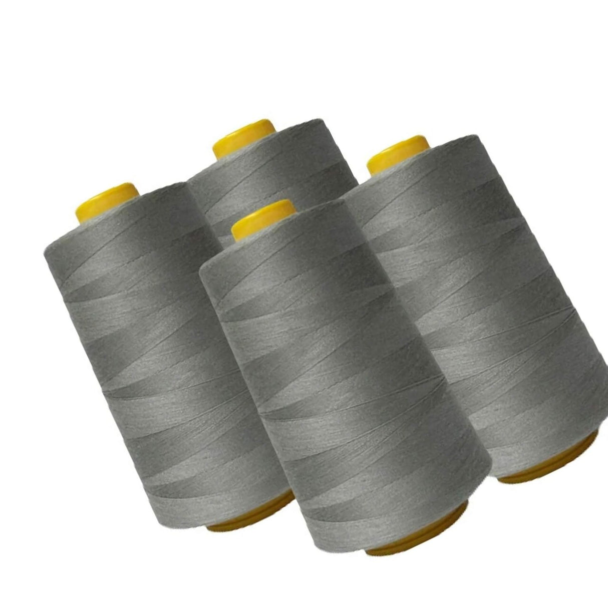 Light Gray Polyester Sewing Thread 6000 Yards Durable for Machine, Serger, Quilting & Crafts