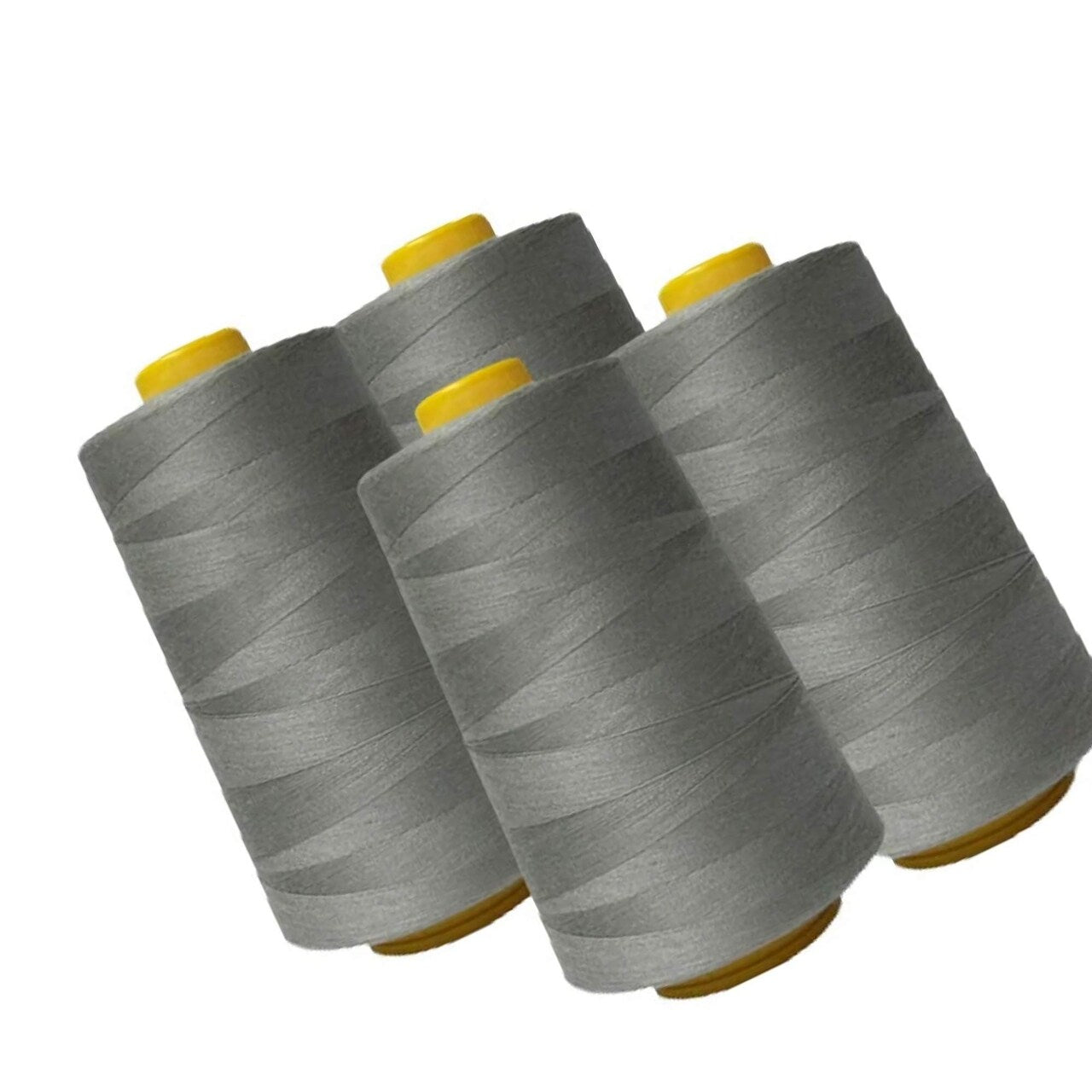 Light Gray Polyester Sewing Thread 6000 Yards Durable for Machine, Serger, Quilting & Crafts