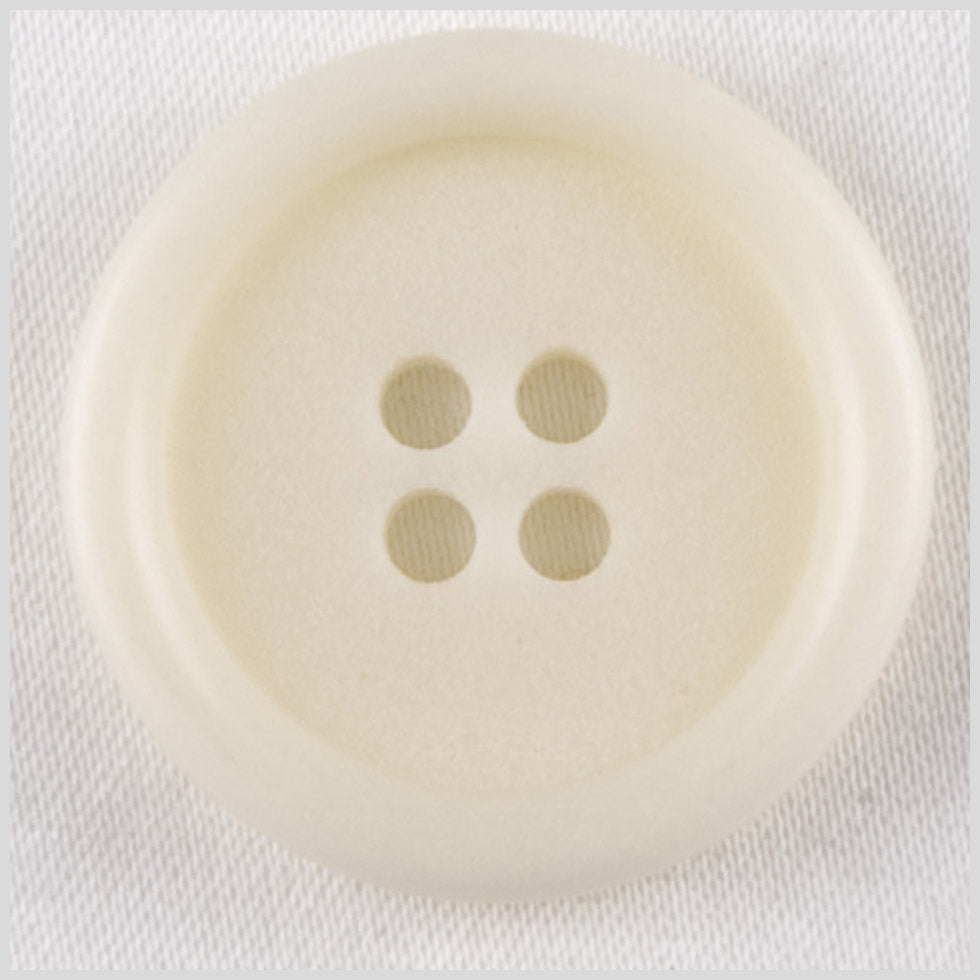 Plastic 4-Hole Button - 36L/23mm - Off White Tire Rim