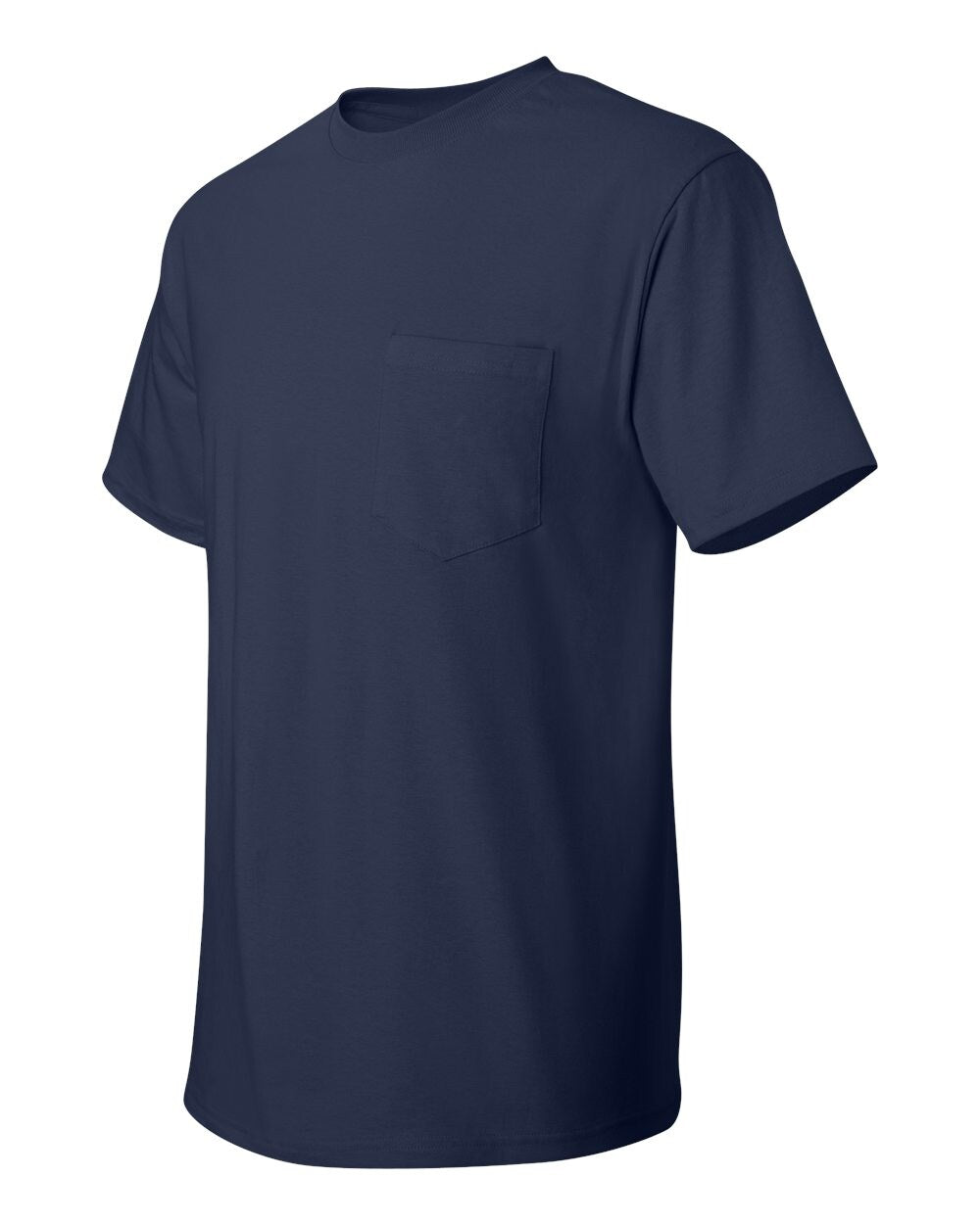 Hanes® Authentic Crewneck Short Sleeve Pocket T-Shirt