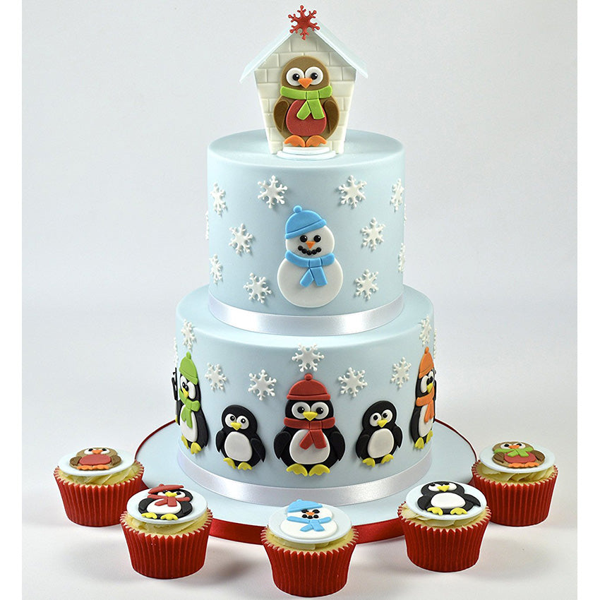FMM Sugarcraft Mummy and Baby Penguin Gumpaste Cutter Set