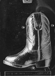 3D Cowboy Boot Chocolate Mold - Side B