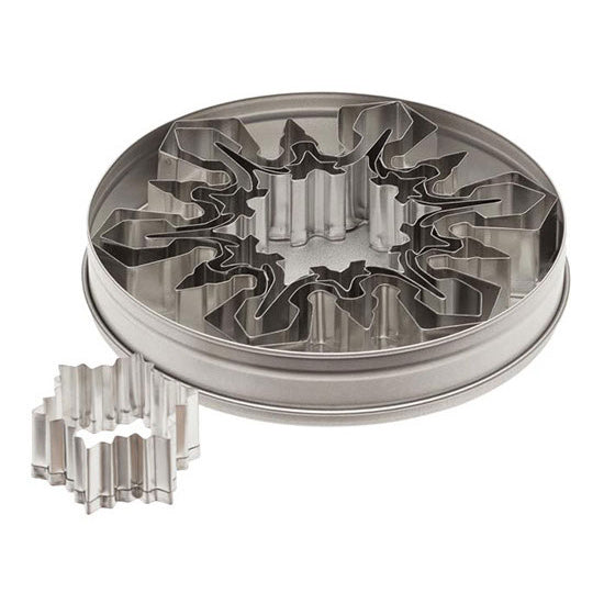 Ateco 5-Piece Stainless Steel Snowflake Cutter Set 4843