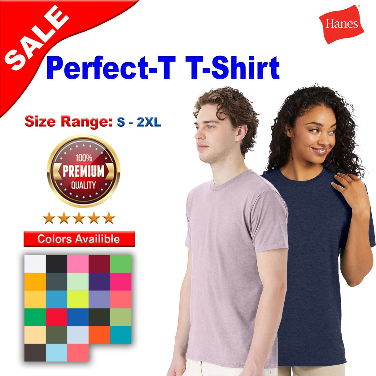 Hanes® Perfect Short Sleeve Crewneck T-Shirt