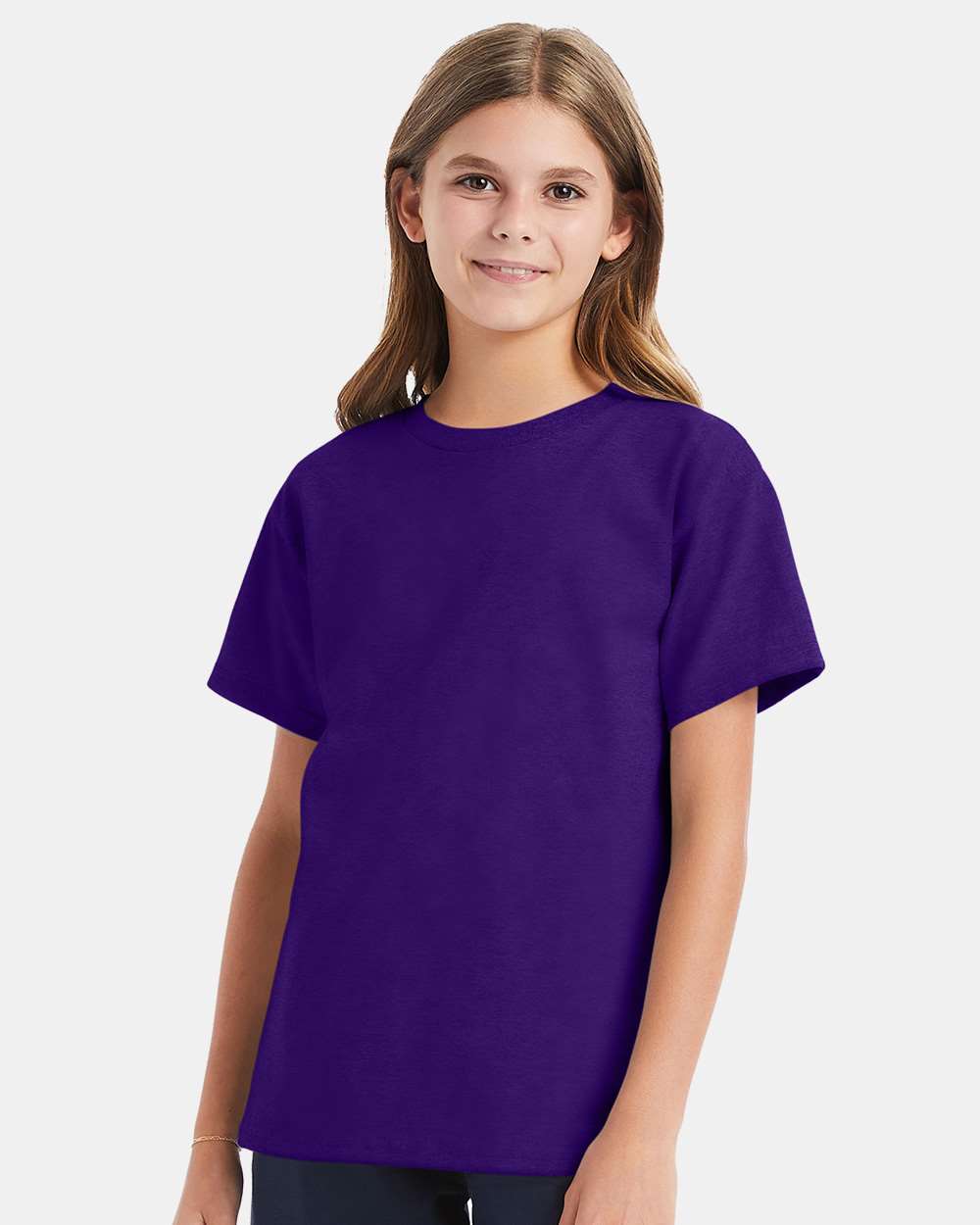 Hanes® Essential-T Crewneck Short Sleeve Youth T-Shirt