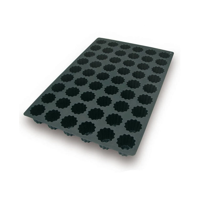 Silikomart Flexible Silicone Bakeware Bordelais Canelle 2.7 Oz, 2.28" Diameter x 1.97" High, 54 Cavities