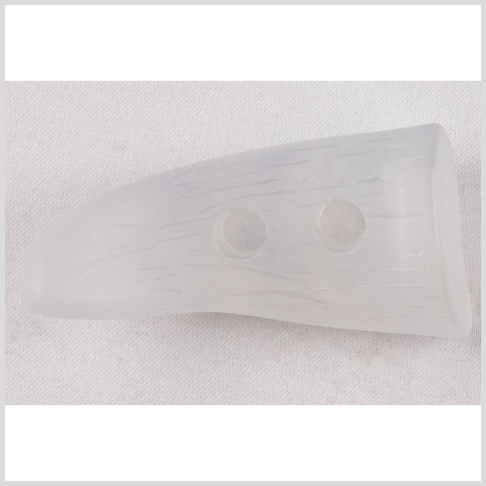 Frosted Transparent Antler Shaped Plastic Toggle - 80L/50.8mm