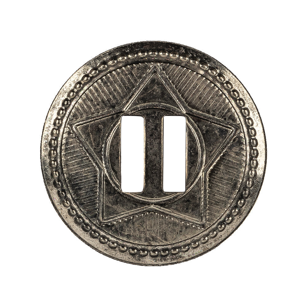 Gunmetal Metal Button - 45L/29mm