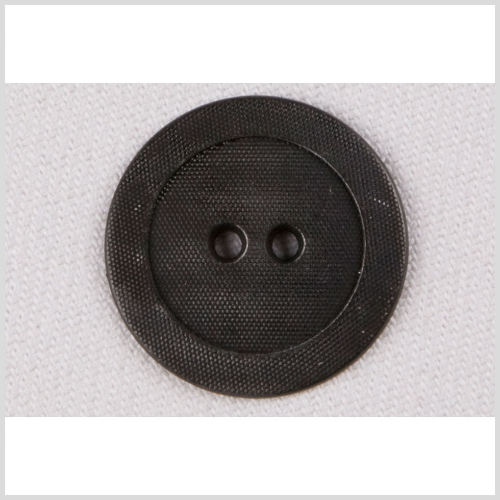 Metal 2-Hole Button - 40L/25.5mm - Gunmetal Dotted Texture