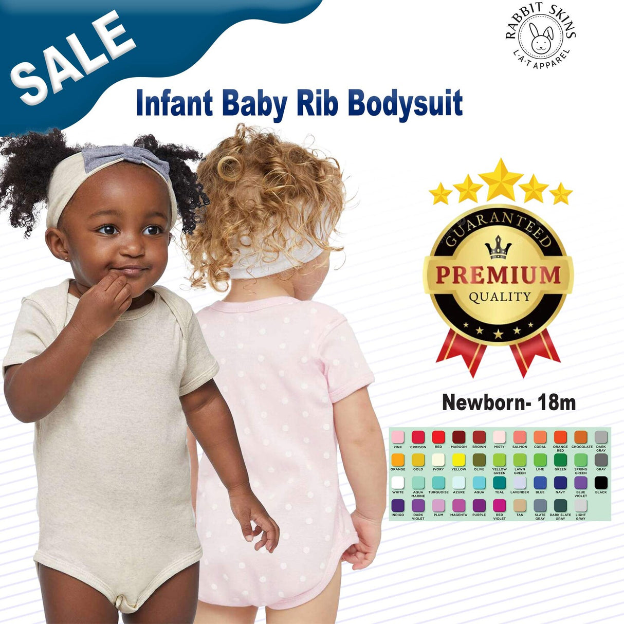 RADYAN® Infant Baby Rib Bodysuit