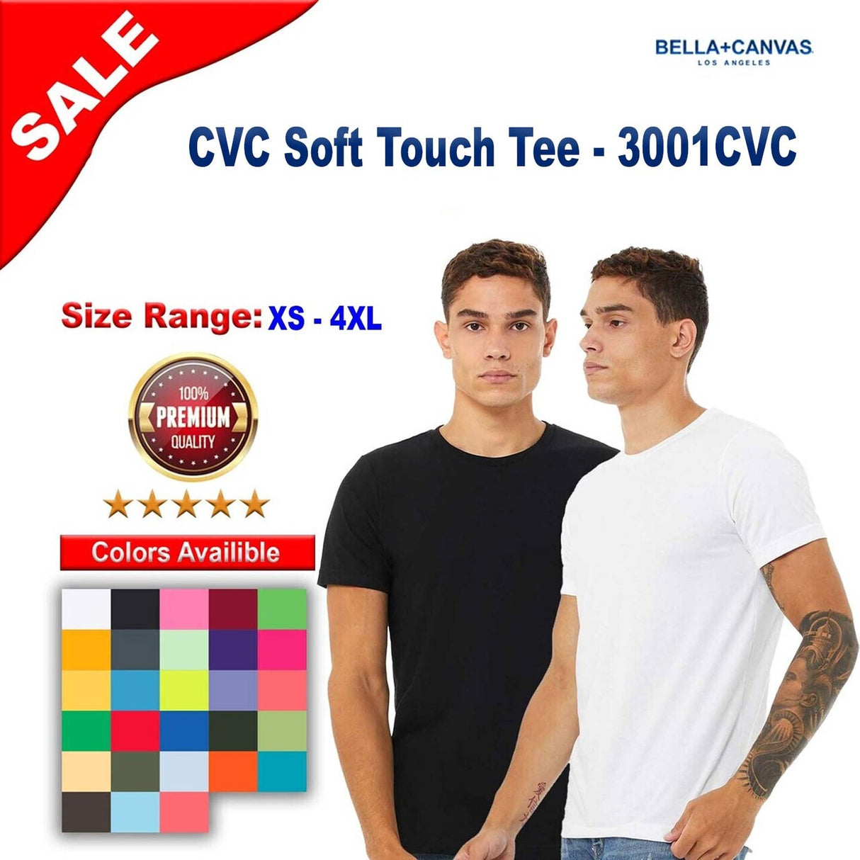 BELLA + CANVAS® CVC Soft Touch Tee