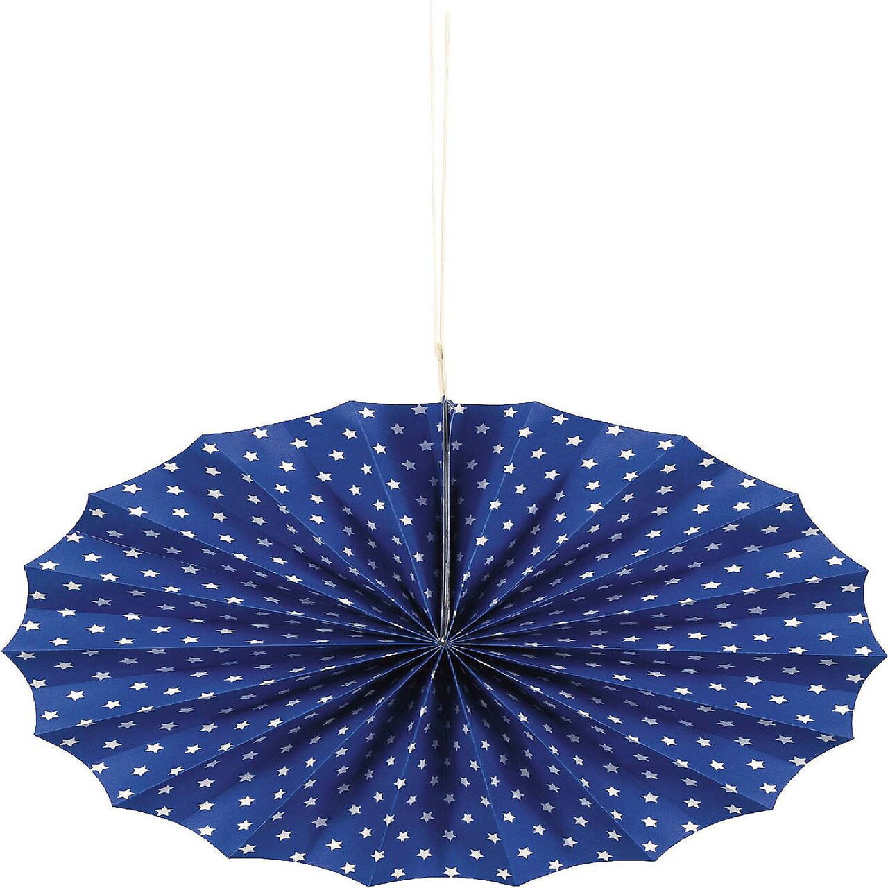 Red White & Blue Patriotic Assorted Paper Fan Decorations 3ct