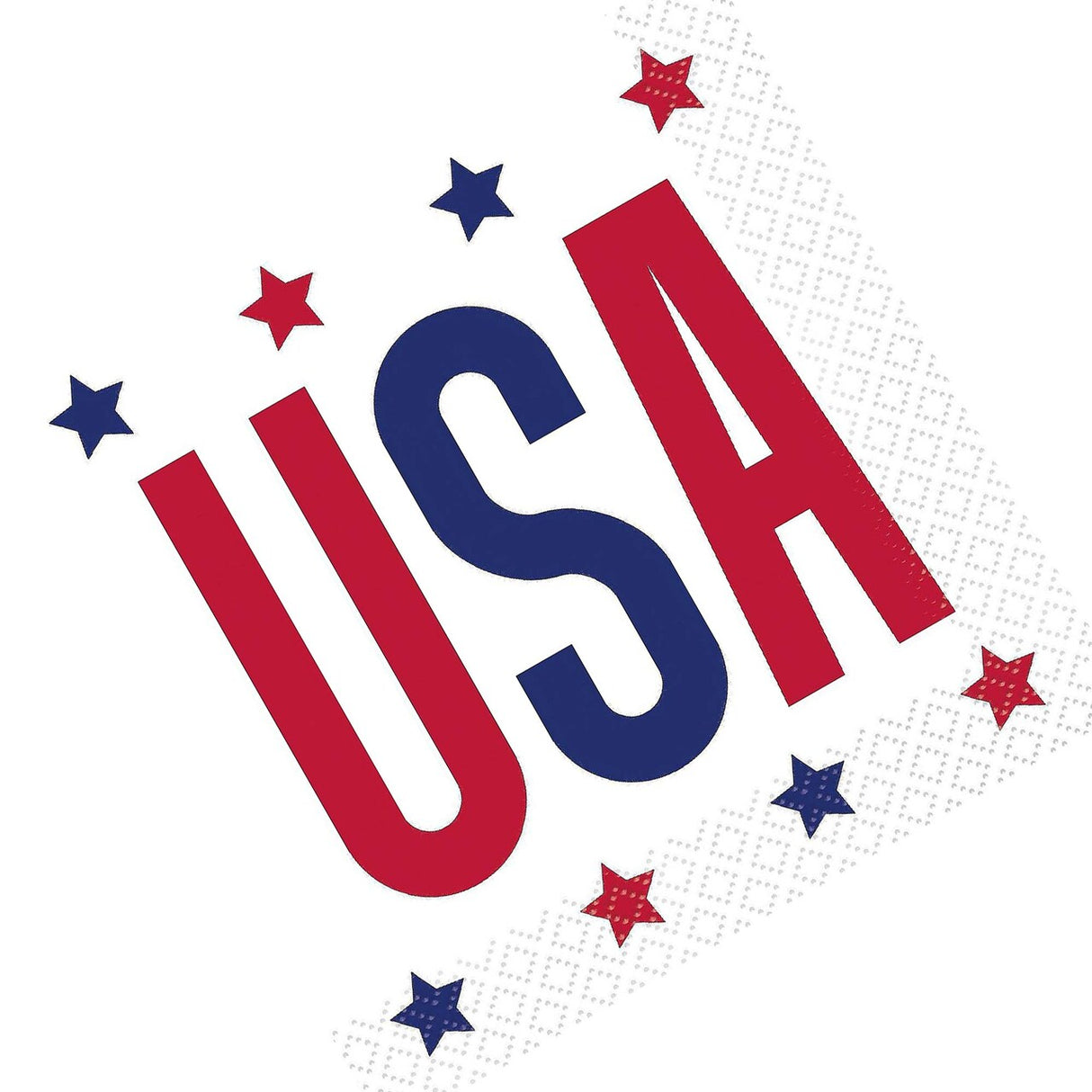 Peppy Patriotic USA Beverage Napkins 16ct