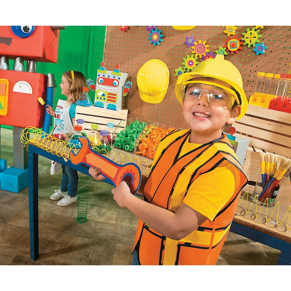 Bright Yellow Kids Construction Costume Glasses - 12 Pc. for Creative Play