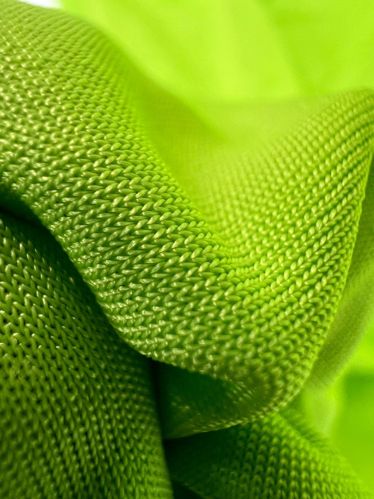 Polyester Elastane Knitted Sportswear Fabric Green