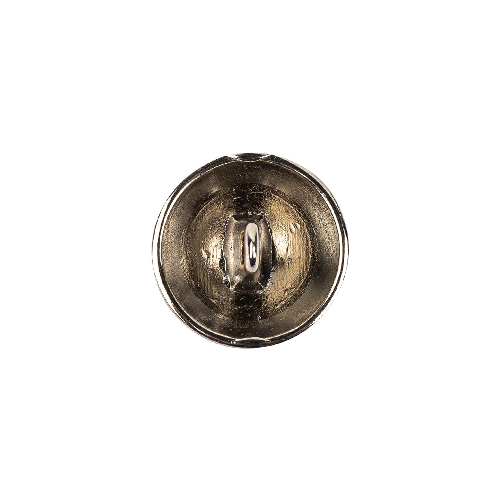 Silver Metal Coat Button - 24L/15mm
