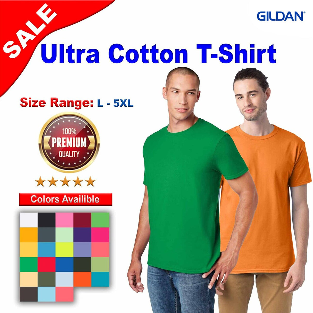 Gildan® Ultra Cotton Short Sleeve Crewneck T-Shirt