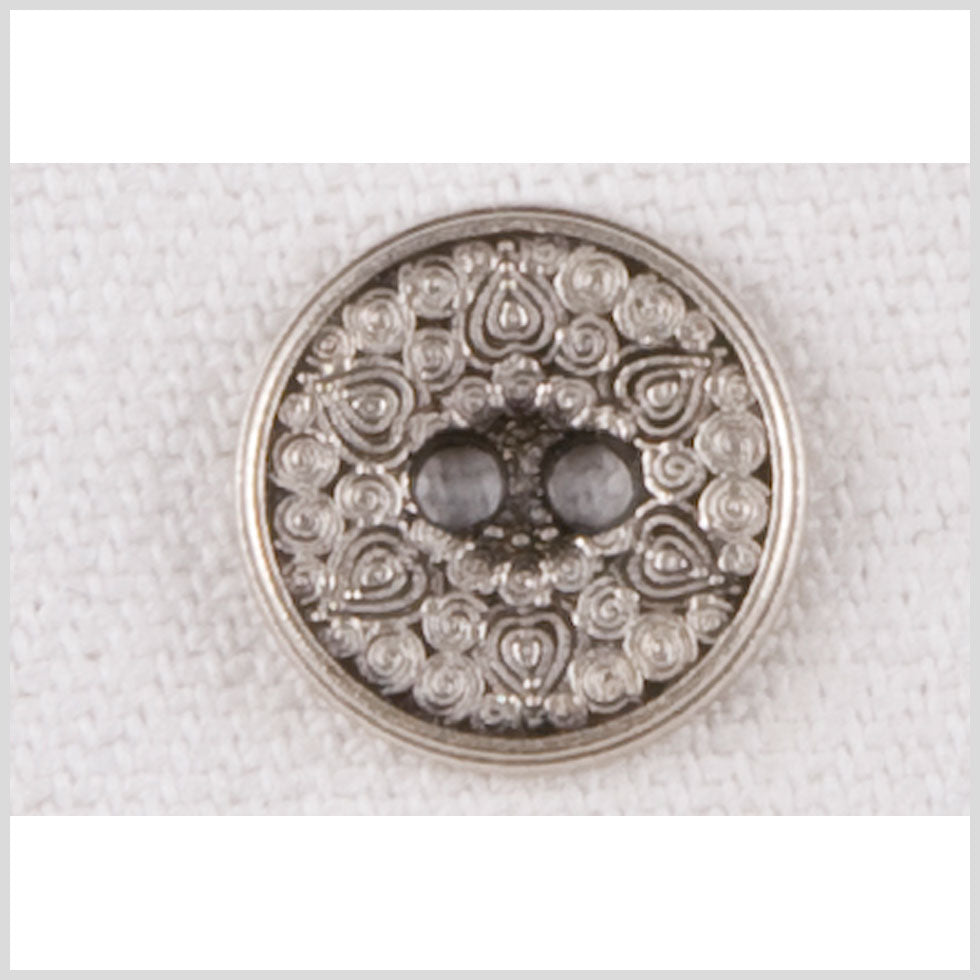 Silver Metal Coat Button - 20L/12.5mm