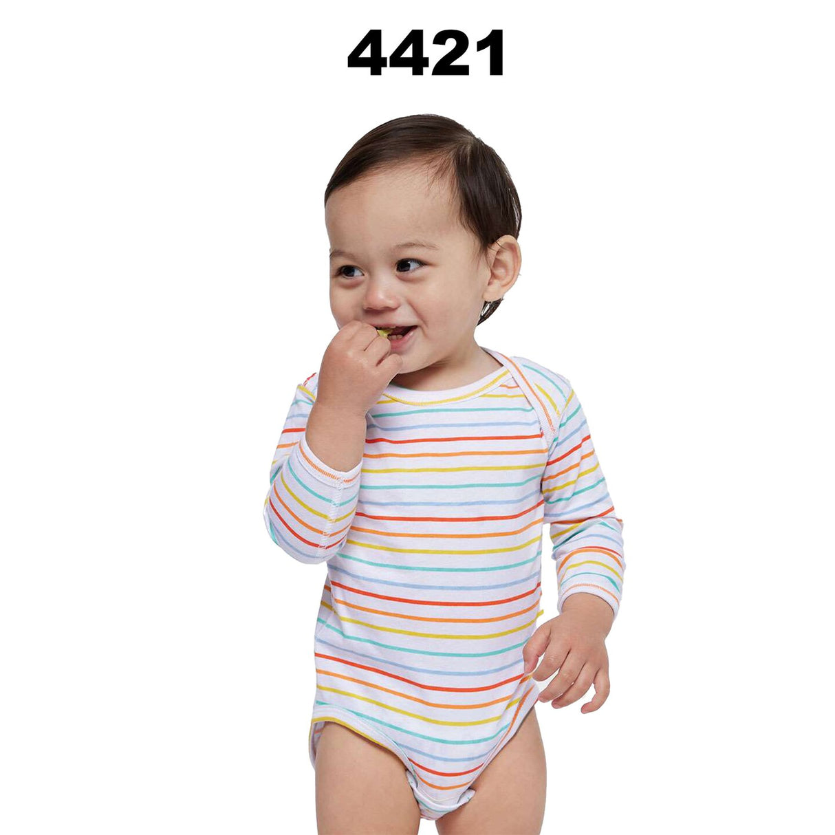 RADYAN® Infant Fine Jersey Long Sleeve Bodysuit