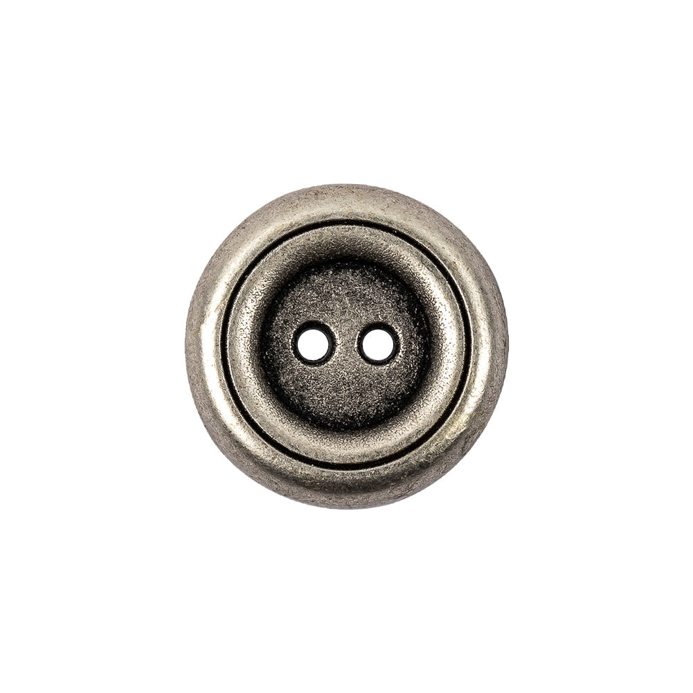 Silver Metal Coat Button - 32L/20mm