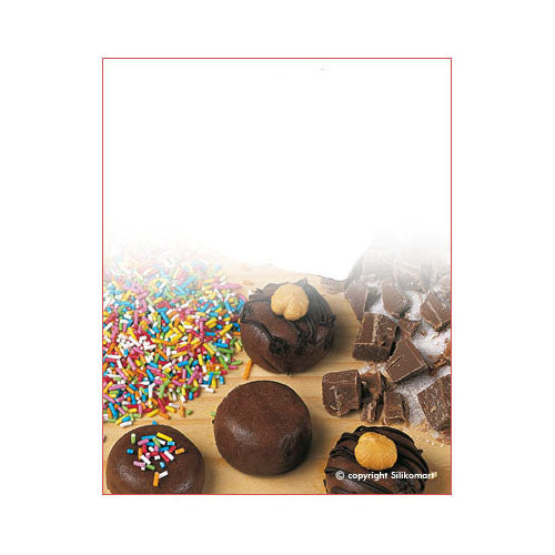 Silikomart SF009 Pomponette Silicone Baking Mold, .61 Oz, 24 Cavities