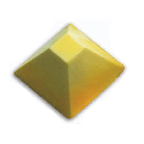 Silikomart Flexible Silicone Non-Stick Bakeware Pyramid Mold 3 Oz, 2.8" x 2.8" x 1.57" Deep, 6 Cavities