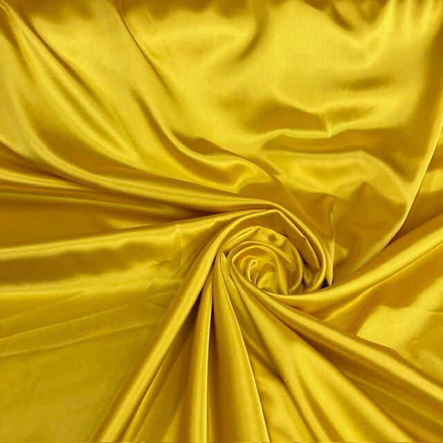 1 Yard 60” Stretch Charmeuse Satin Fabric – 195 GSM, Silky 2 Way Stretch for Bridal, Evening Dresses & Event Décor (97% Polyester, 3% Spandex)