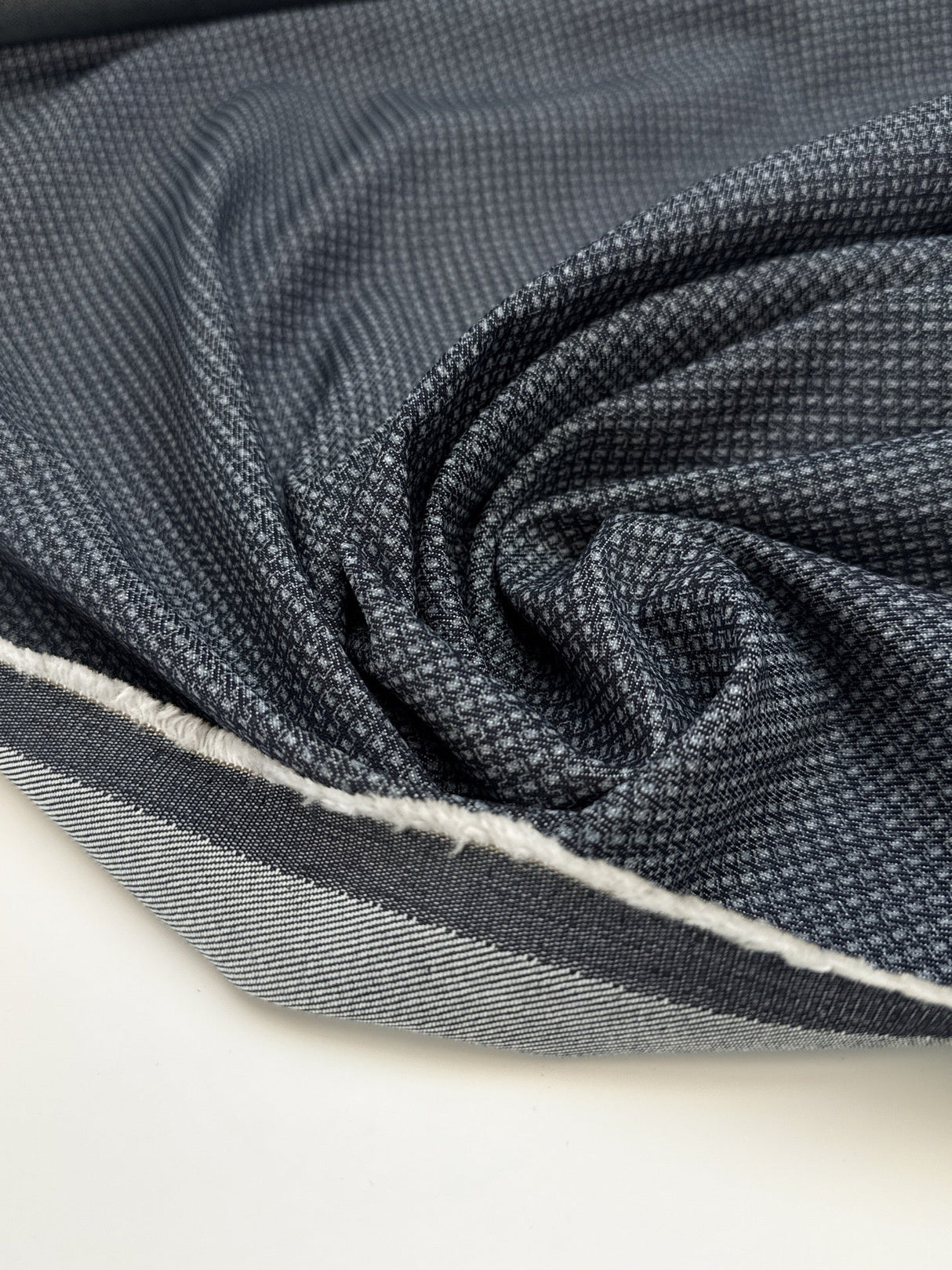 Cotton Denim Blue Shade Stretch Twill