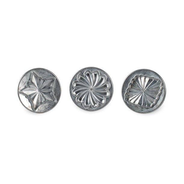 Nordic Ware Cookie Stamps Pretty Pleated 3 pack