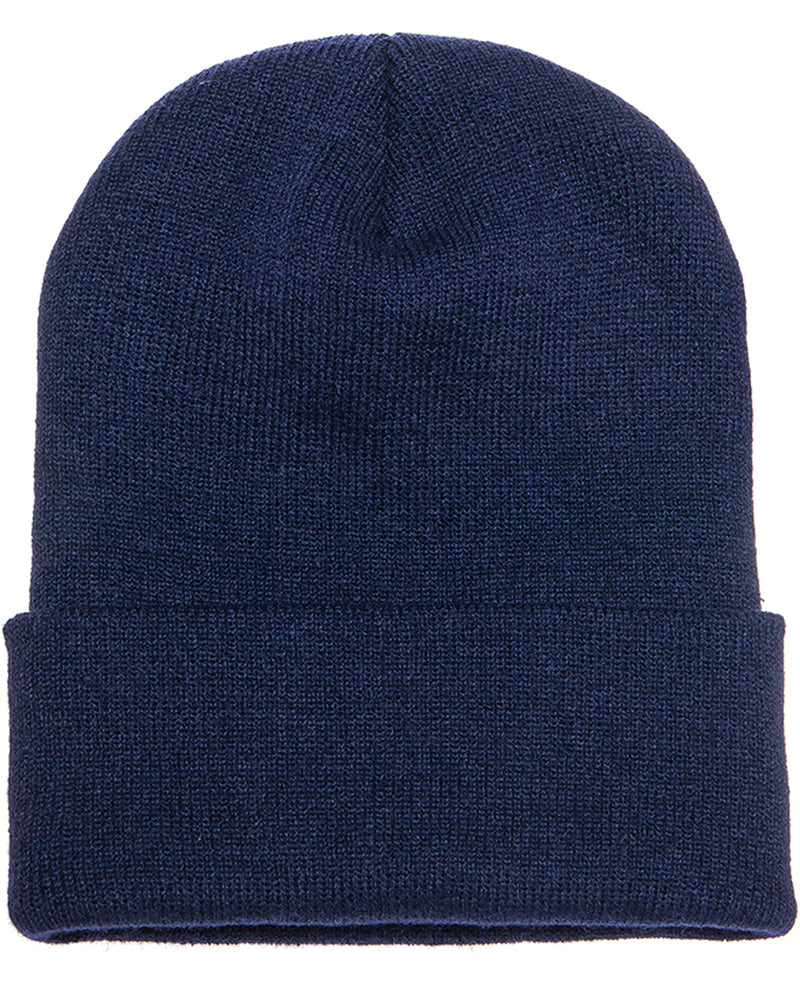 Beanies Acrylic Fabric - Navy, 3-Inch Folding Cuff (1 Piece)