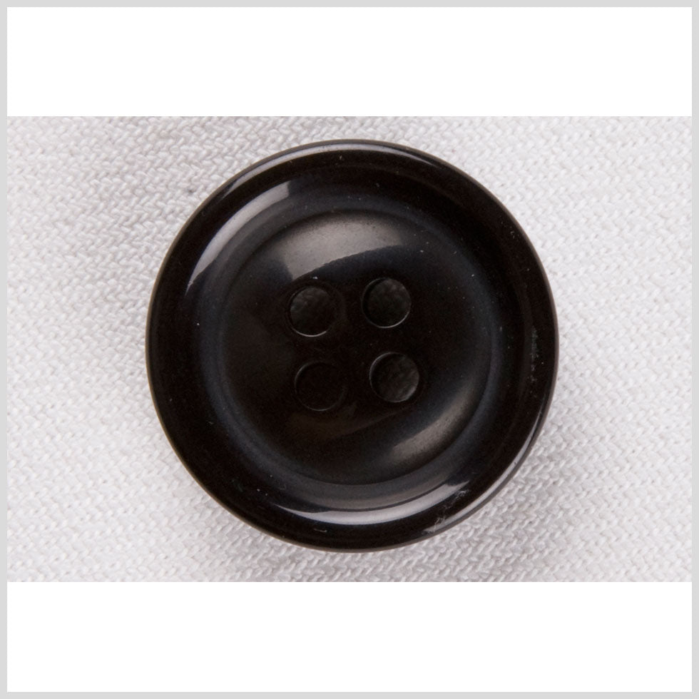 Plastic 4-Hole Button - 40L/25.5mm - Black Tire Rim