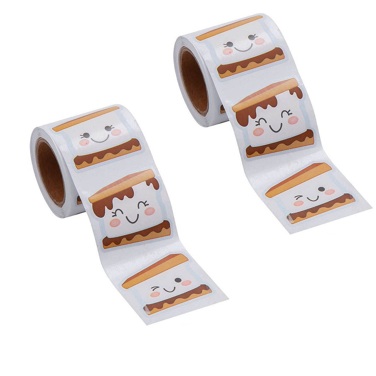 Happy Smore Sticker Roll - 100 Pc.