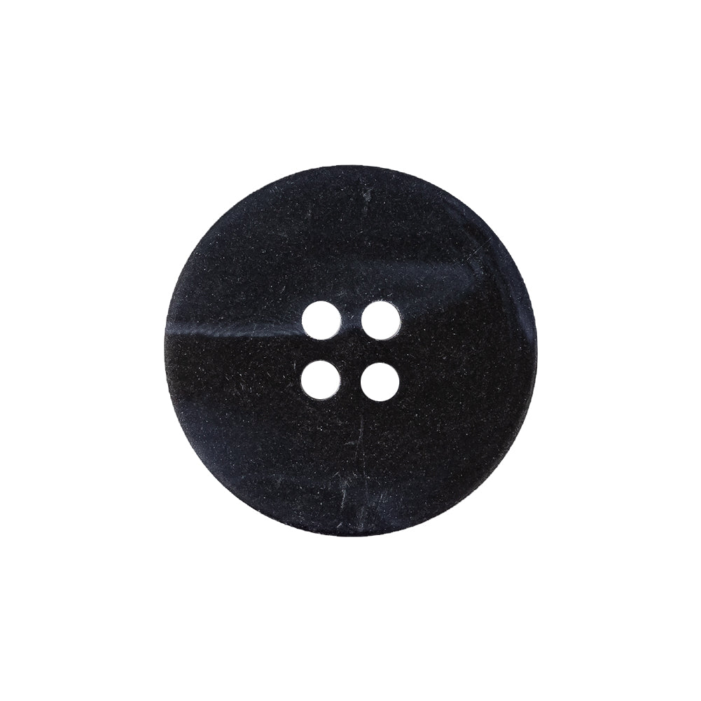 Navy Narrow Rim 4-Hole Plastic Button - 35L/22mm