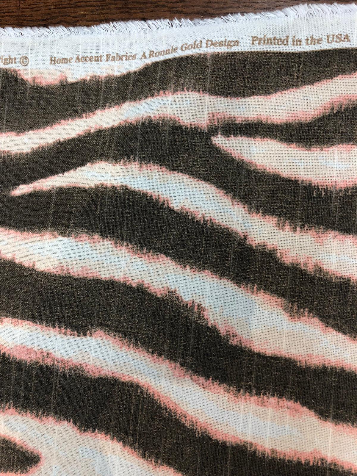 Zany Zebra Blush Cotton Fabric - Zebra Print, Blush Pink, 56" Width (1 Yard)