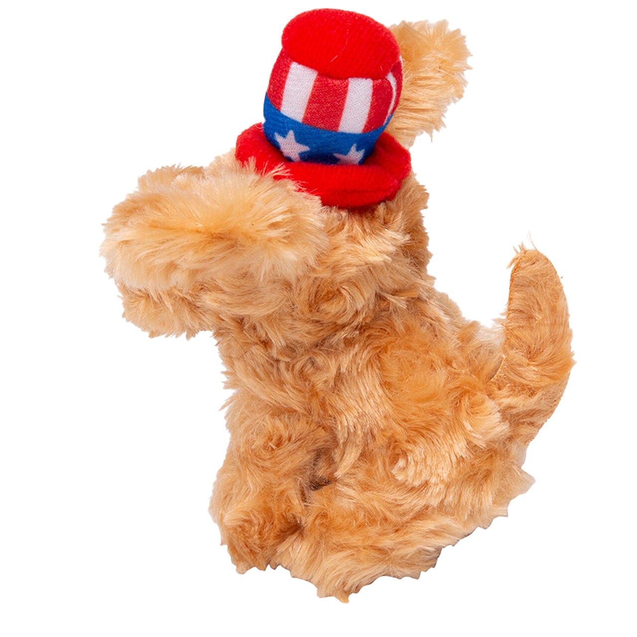 4" x 4 1/2" Patriotic Stuffed Labradoodles with Hat 12 Pieces