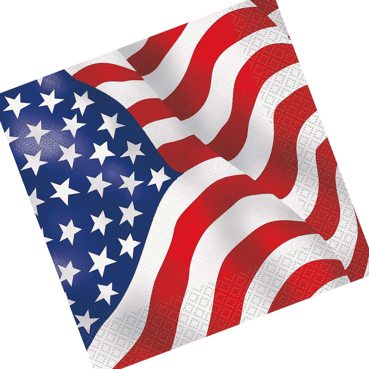 Patriotic USA Flag Luncheon Napkins 16ct