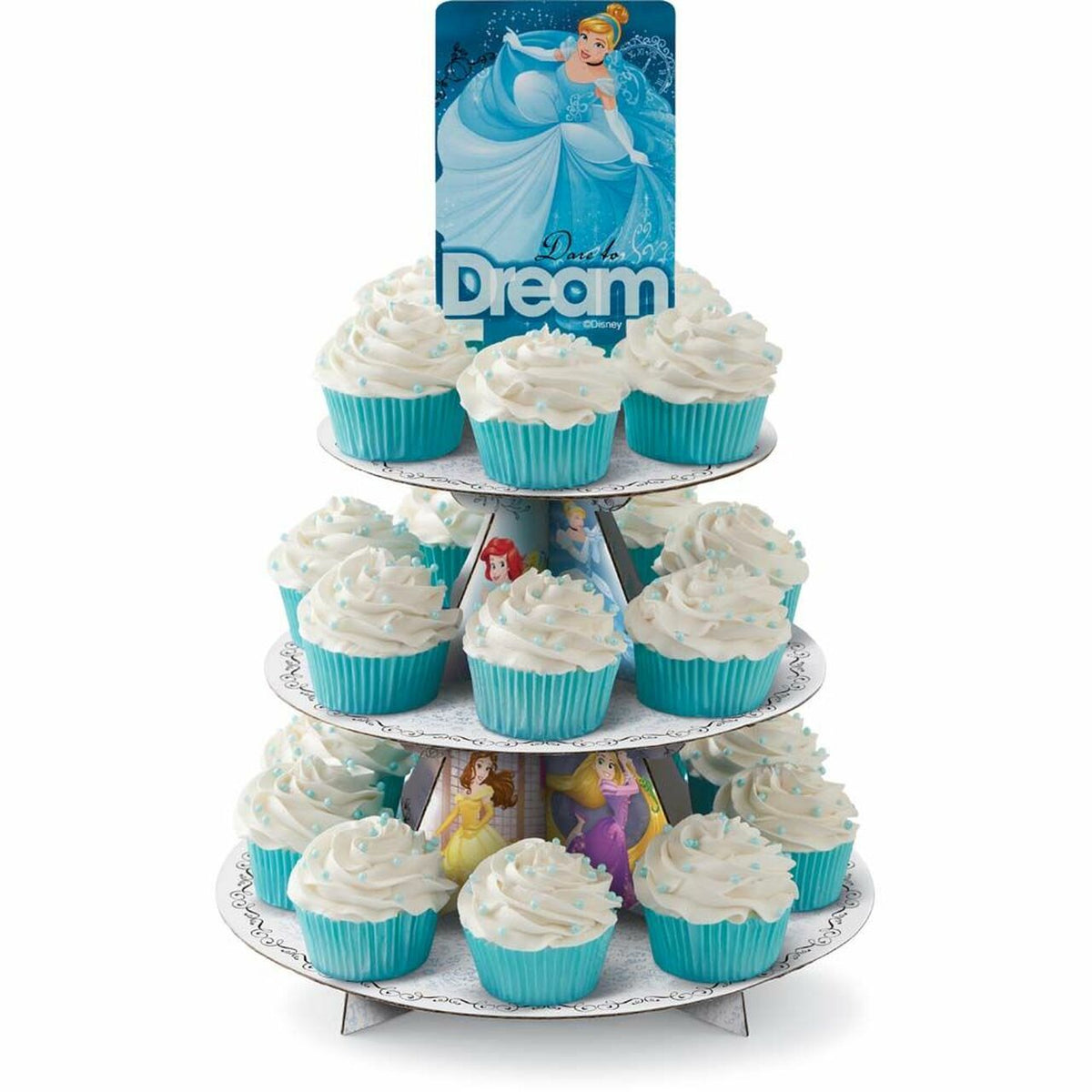 Wilton Disney Princess 3-Tier Cupcake and Treat Stand – Holds 24 Cupcakes